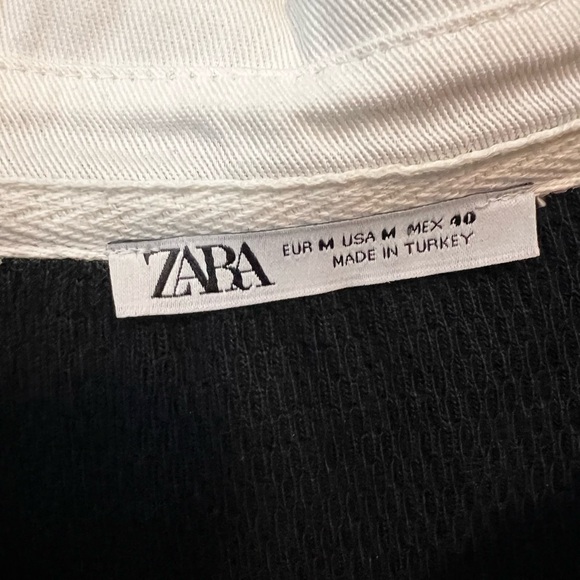 Zara Collared Sweatshirt Navy Blue (Medium) - Picture 3 of 3